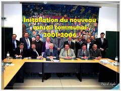 Installation du nouveau conseil communal 2001-2006