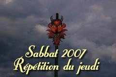 Répétitions Sabbat 2007