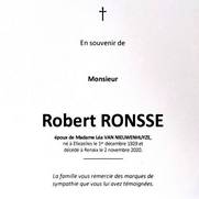 En souvenir de Robert Ronsse