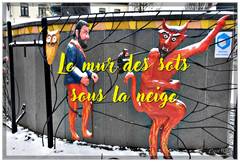 Le mur des sots sous la neige