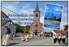 Les Amis Réunis à la procession du 15 août à Villers-Notre-Damme