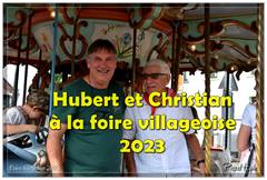 Hubert et Christian à la foire villageoise 2023