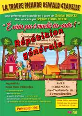 Pièce de théâtre : E visin pu é muchî én aute (répétition) - 2022