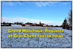 Grand Monchaut, Roquette et Gros Chêne sous la neige 