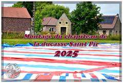 Ducasse Saint Pierre 2025 : 2 Montage du chapiteau