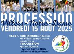 Procession du 15 août 2025 à Villers Saint-Amand